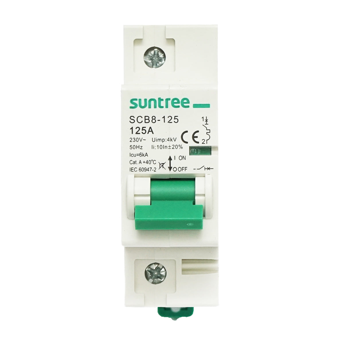 Automatic circuit breaker 1P, 125A 230V, 4.5kA Suntree